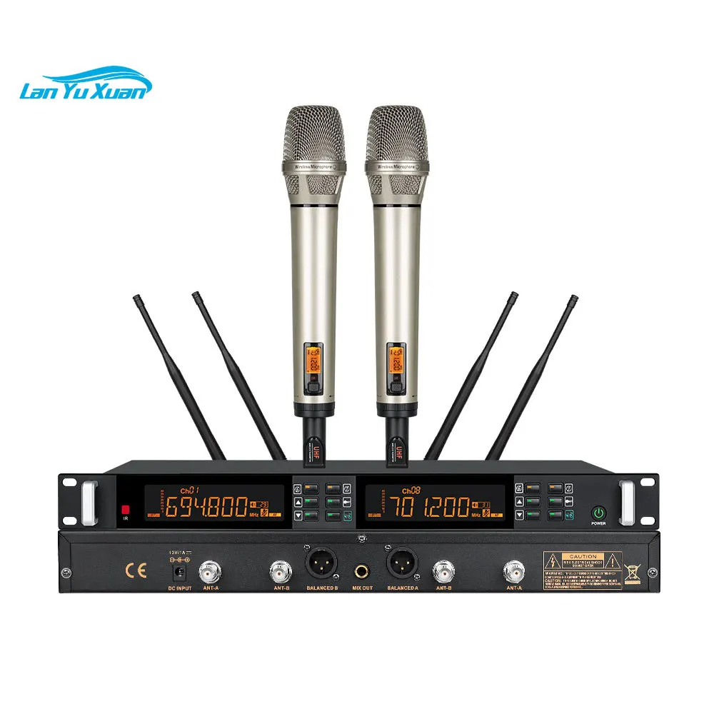 

MY2900 Dual Channel Professional Wireless Microphone 200M Distance Excellent Sound Quality Highly Recommended