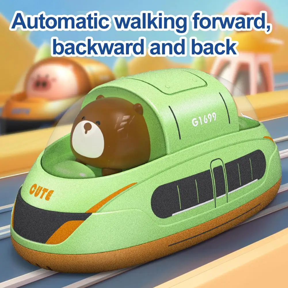 التراجع عالية السرعة السكك الحديدية ألعاب تفاعلية ممارسة آمنة القدرة على الإمساك التلقائي المشي لعب الأطفال التعليمية K8f6