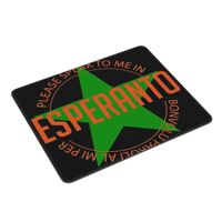 Please Speak To Me In Esperanto Bonvolu Paroli al Mi Per Esperanto Mouse Pad Computer Keyboard Mouse Mat Gaming Laptop Desk Mat