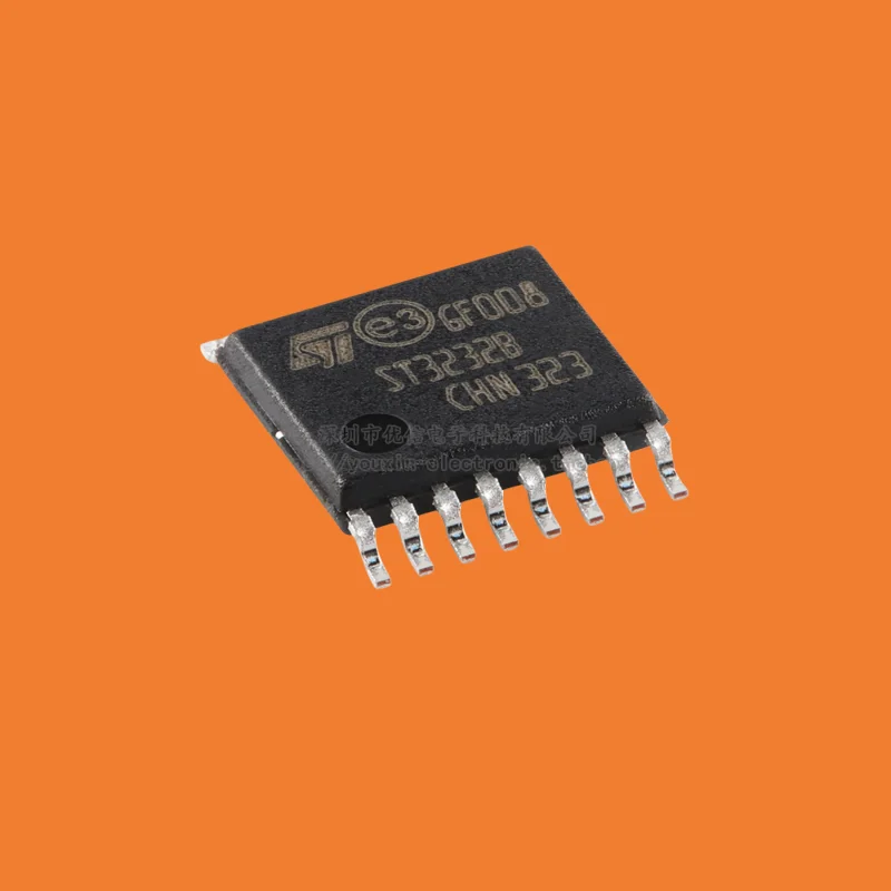 10 pieces / Original ST3232BTR TSSOP-16 3 to 5.5V Low-Power RS-232 Driver and Receiver Chip