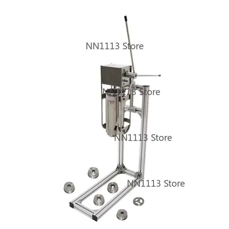 Manual Vertical Latin Fruit Spanish Churro Machine Multi-Flower Shape Core Machine Jishi Fruit Machine Flour Easy Operate Snack