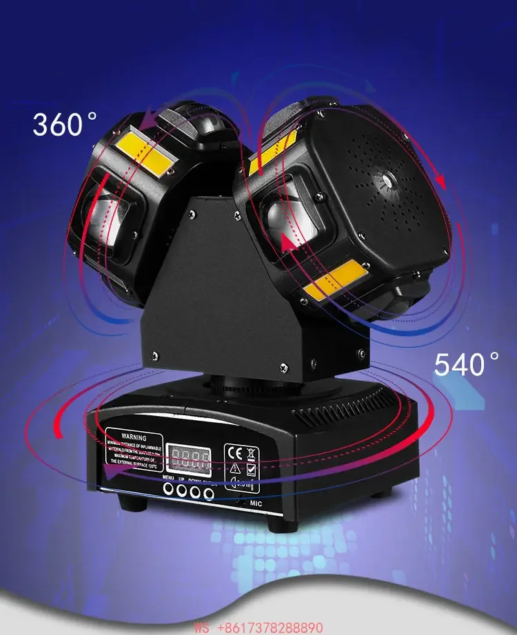 Double arms rotating shaking head light bar KTV private room bar strobe light dancing light wedding performance