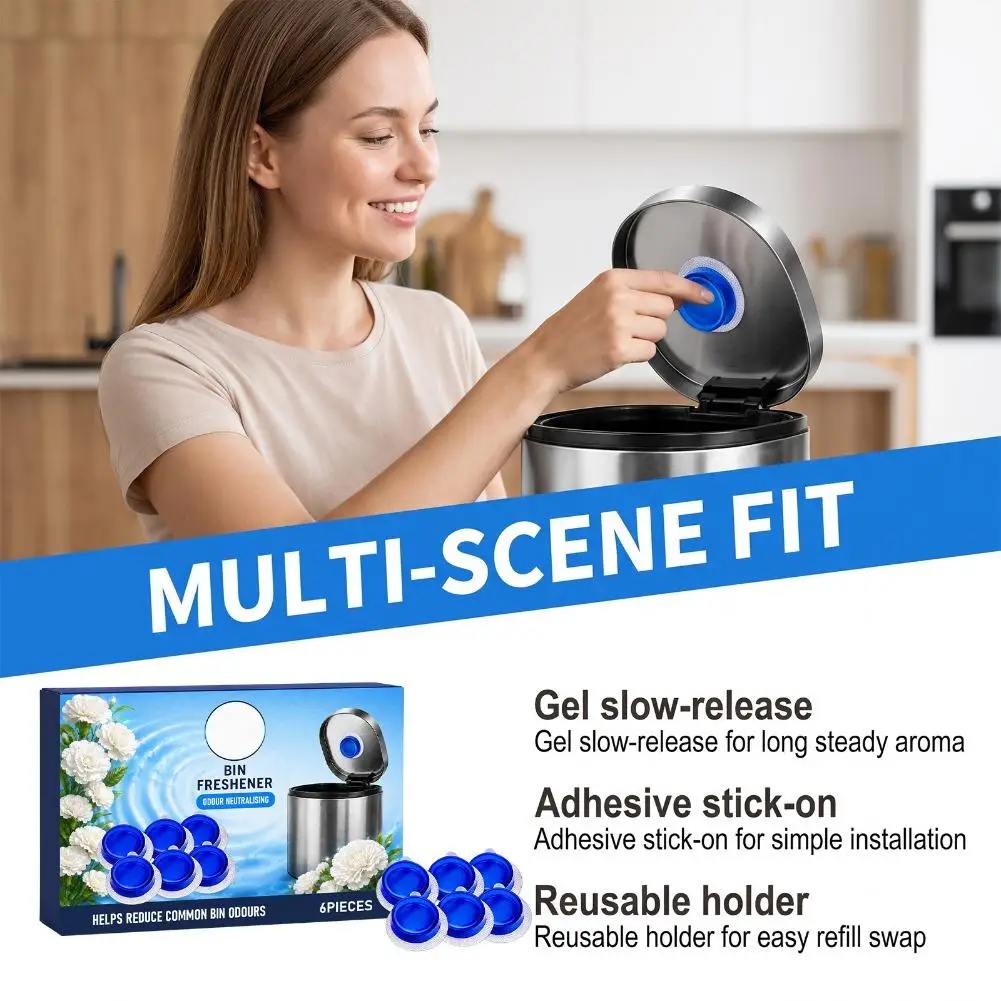 Bin Freshener Discs Odour Neutralising Trash Can Air Freshener Caps LongLasting Scent For Garbage Bin Westin/Osmanthus/Lavender