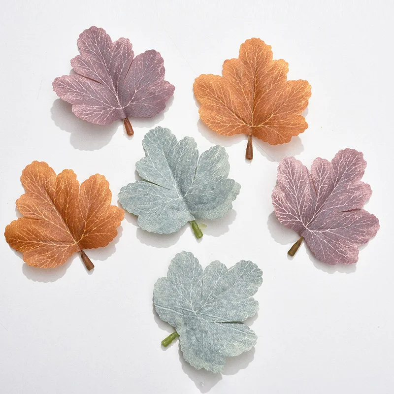 

Imitation Plant Flower Leaf Accessories Cotyledon Grape Maple Leaf Silk Artificial Landscape False Tree Party Easter Decoration