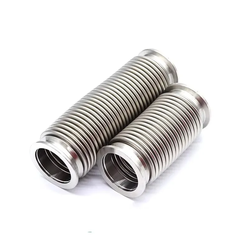 KF/NW  Vacuum Fitting Flexible Corrugated Hose Forged Bellows Stainless Steel SS304 Spiral Tube Bendable Not Retractable