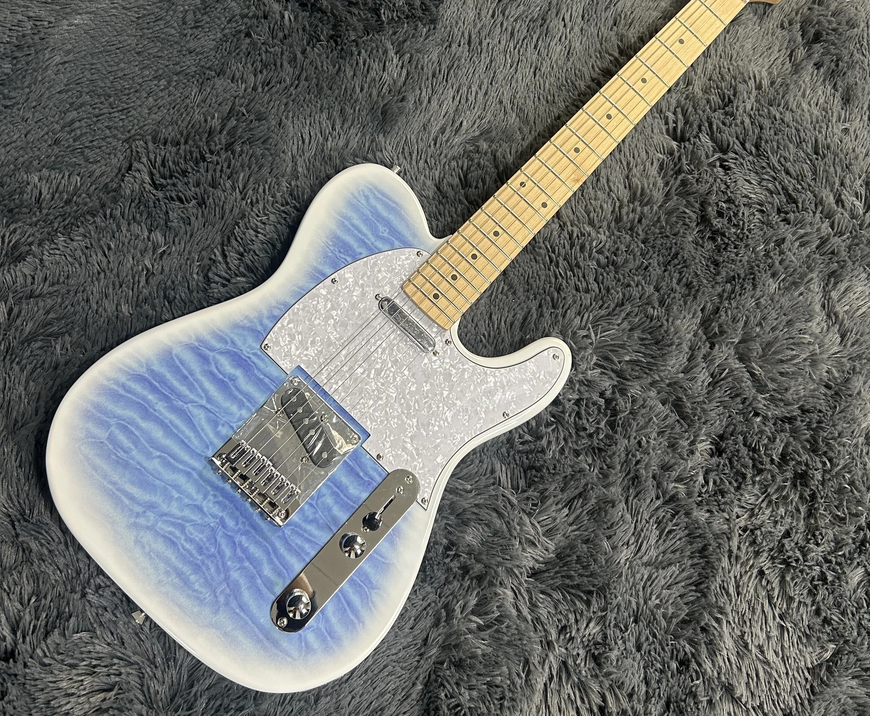 2026 new Gleeson  Guitars White&Blue Version  Body Maple Fretboard