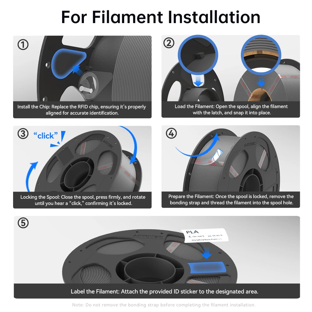 ANYCUBIC عبوة PLA خيوط طابعة ثلاثية الأبعاد 1.75 مللي متر 1 كجم/لفة مستهلكات مطاطية بلاستيكية للطابعة FDM ثلاثية الأبعاد لـ Kobra 3 S1C