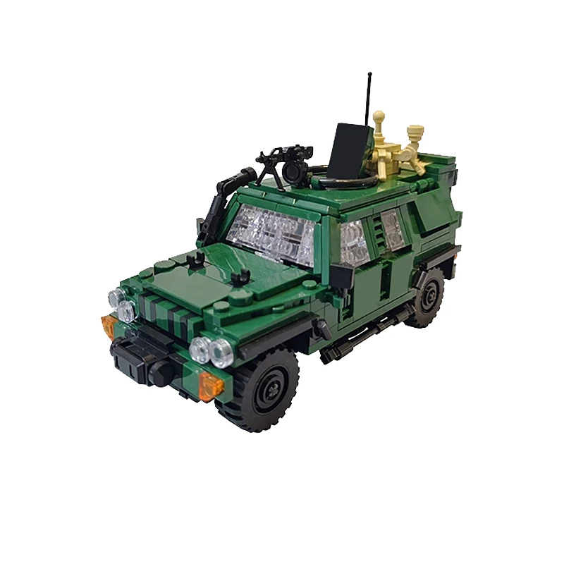 Military Armored Vehicle Model MOC Building Bricks War Equipment Style Modular Technology Gifts Holiday Assemble Toys Suit