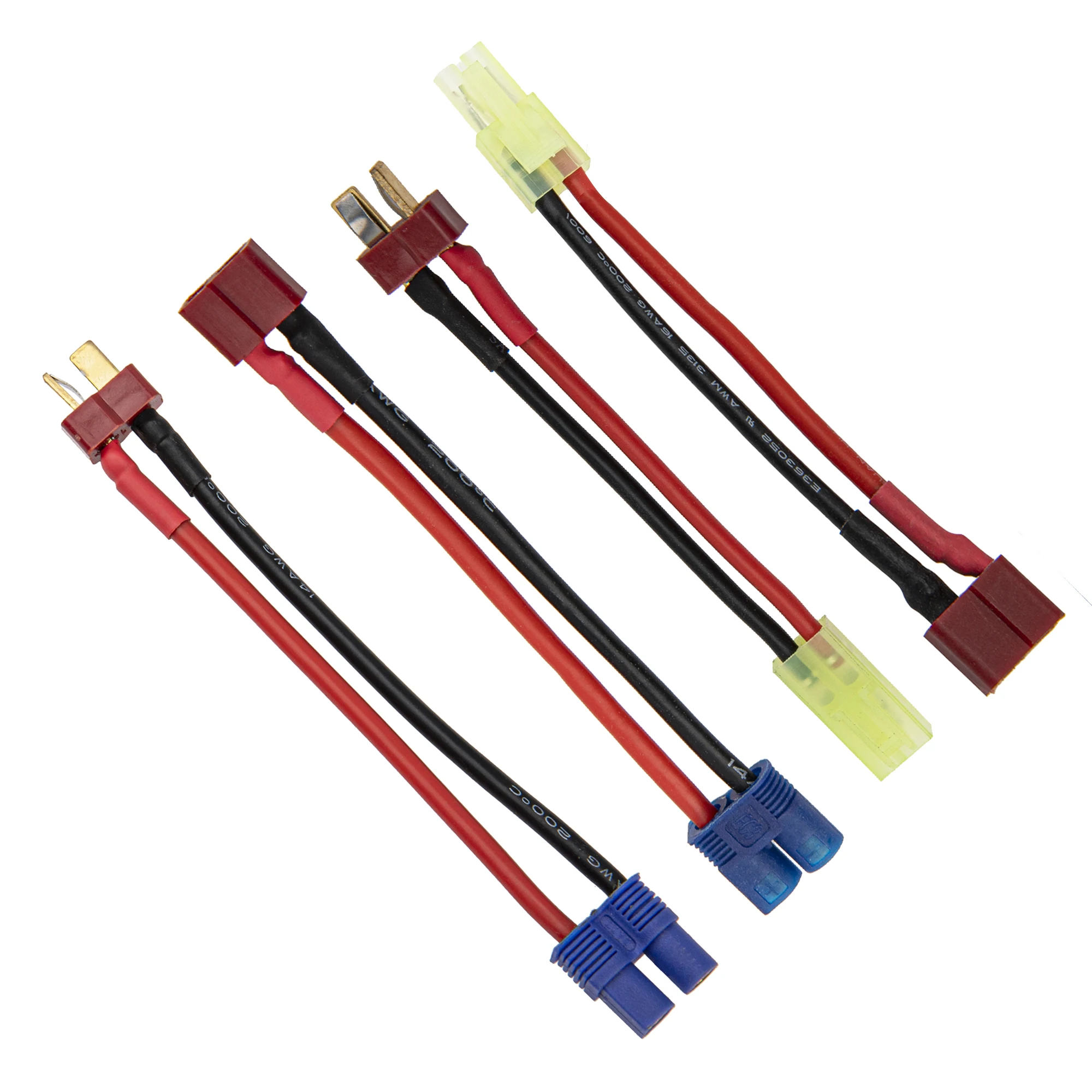 MIni Tamiya / EC3 to Deans T Plug Male Female Connector Charger Cable Adapter RC Car LiPo Battery ECS Converter Wire