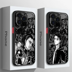 Attack On Titan Eren Jaeger custodia per telefono per Apple iPhone 15 14 13 12 11 XS Mini Pro Max 8 XR X opaco smerigliato traslucido