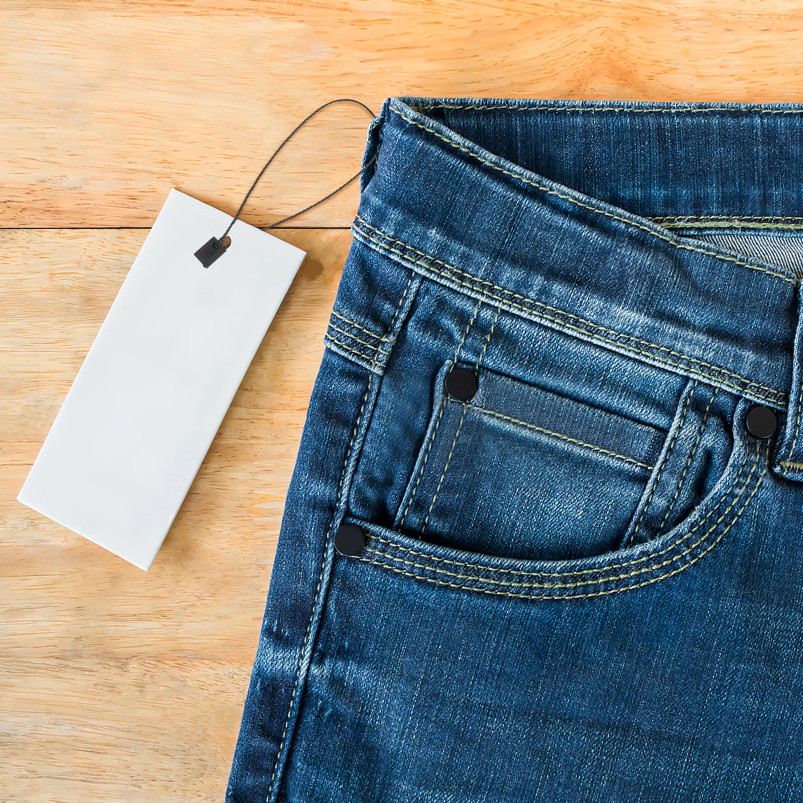 

950pcs Plastic Tag Line Black Nylon String For Price Tags Label Hanging Tie Cord Luggage Clothing Fastener Rope Hang Tag