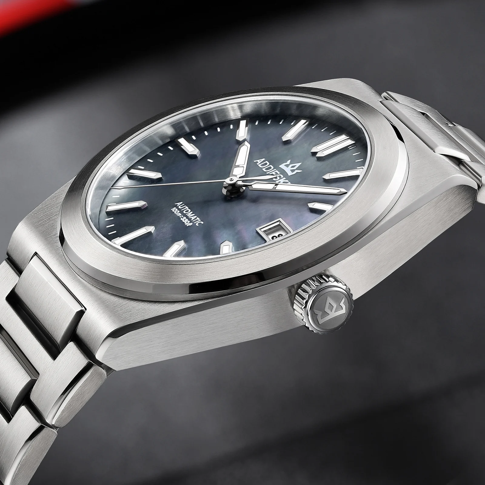 AddiesKin Luxury Watch 9015 Mechanical Automatic Watch Sapphire 39mm Ultra-thin Men Wristwatch 100m Waterproof Luminous