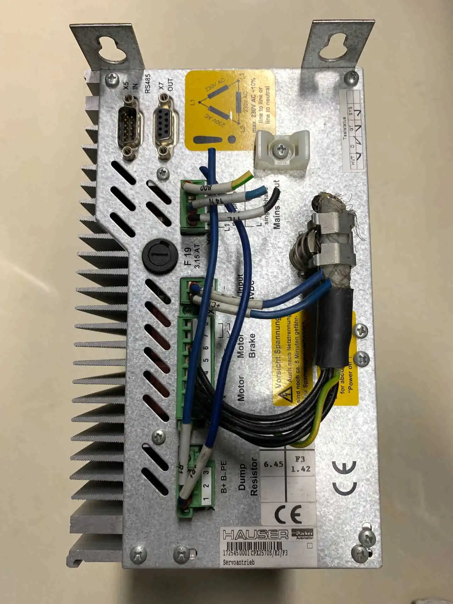 CPX2570S/E2/F3 Servo Drive for Parker