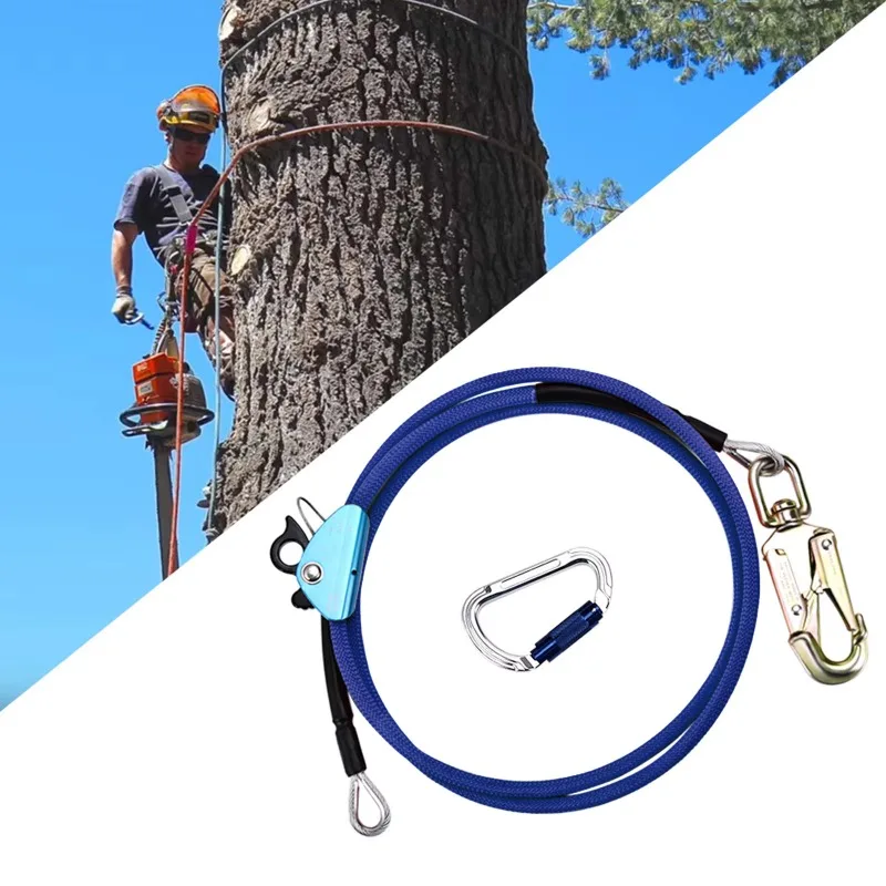 12mmx3.6m Safety Harness Triple Lock Carabiner Adjustable Lanyard Low Extension Fall Protection for Construction Work