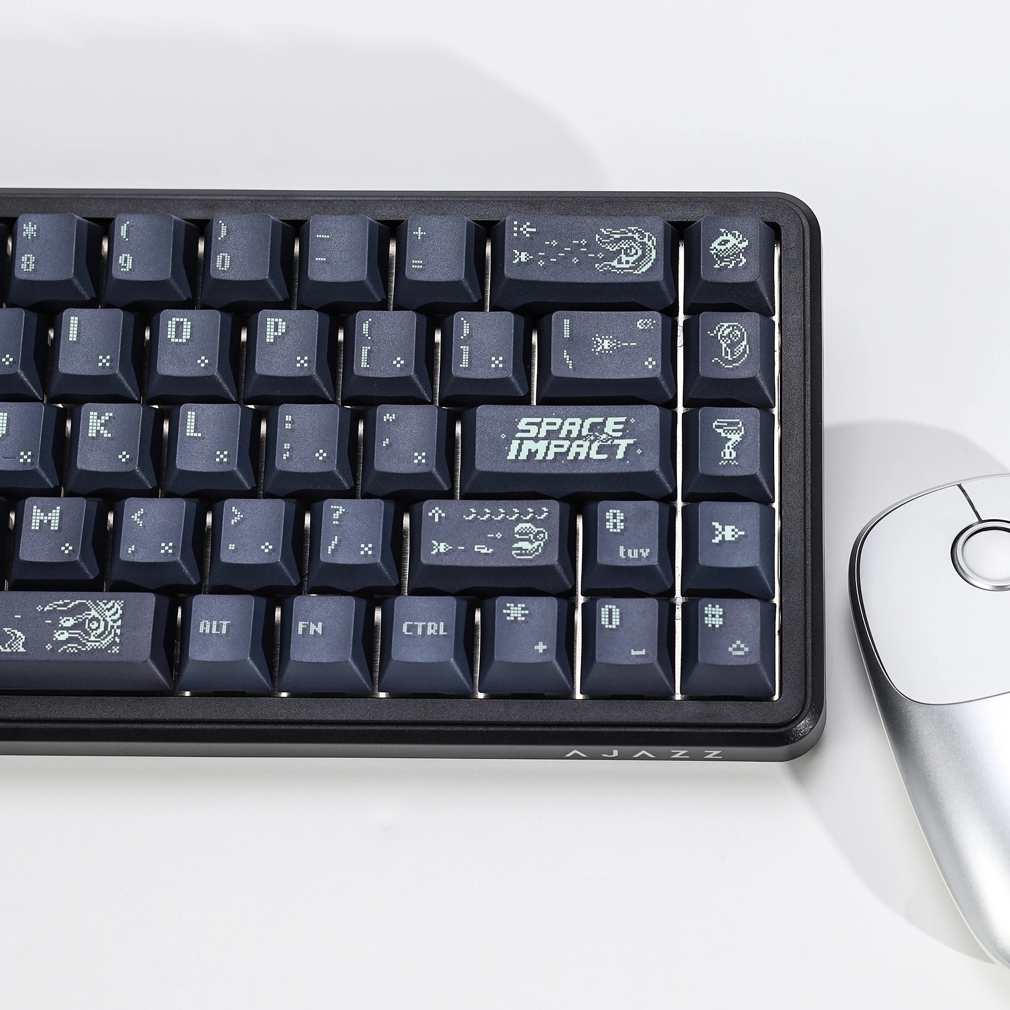 KBDiy Space Impact Keycaps Retro Cherry Profile Alice PBT 7u Keycap Custom für MX Magnetic Switch Gaming Mechanical Keyboard KIT – Detail 9