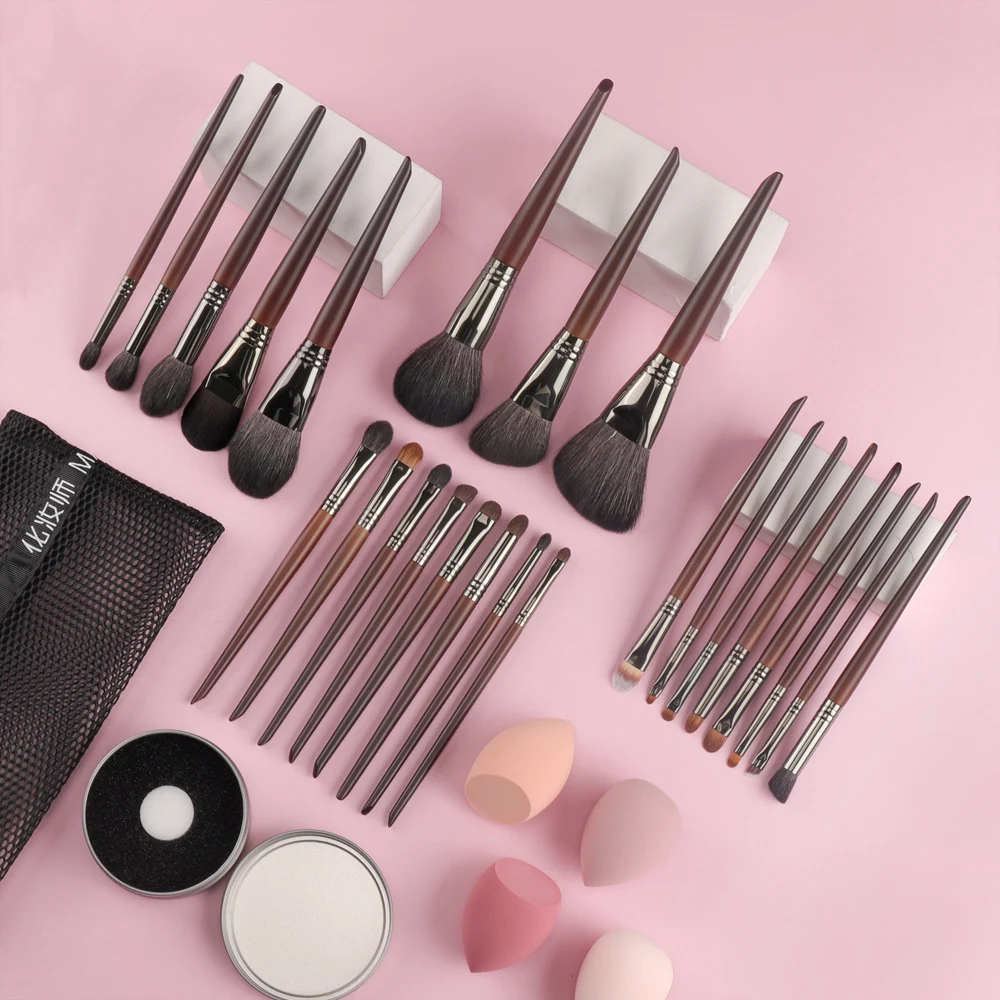 OVW Set di pennelli per trucco naturale ombretto pennello per trucco Kit per capelli di capra per trucco nabor kistey miscela pinceaux maquillage