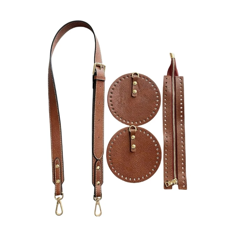 Multi Functional Retro PU Leather Look Bags Handmade Metal Decorations