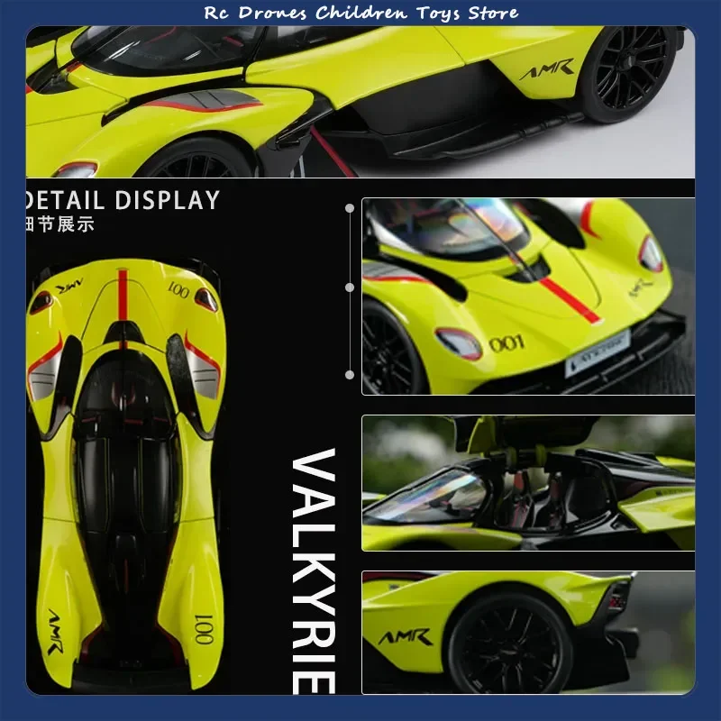 

Горячая 1:18 Aston Martin Valkyrie Amr 001, супер спортивный автомобиль из сплава, литая под давлением металлическая модель автомобиля, сбор звука и света, хобби, подарок для мальчиков