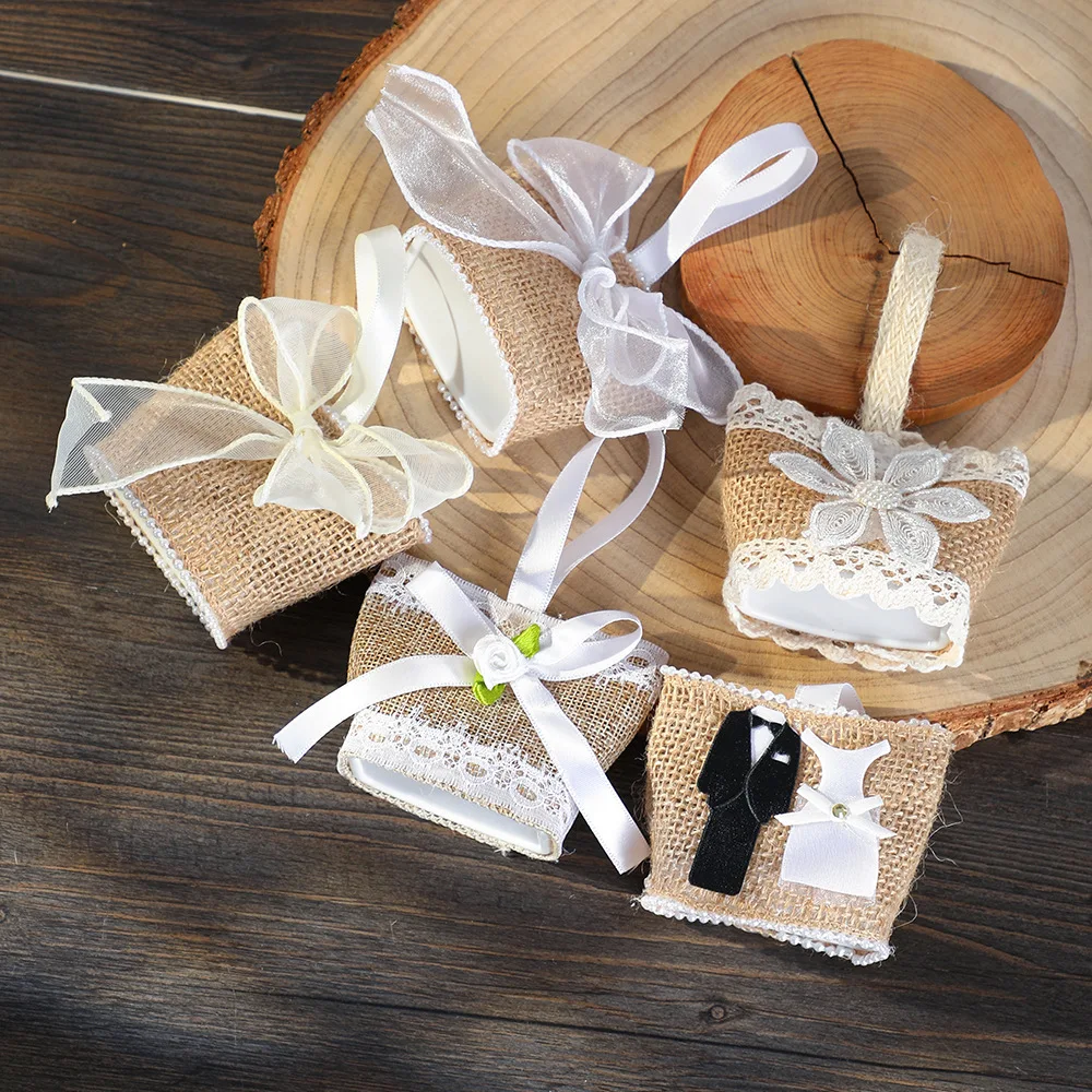 1Pcs Wedding Favor Gift Bag Portable Candy Pouch Bridesmaid Gift Bag Wedding Return Gift Candy Packaging Bag