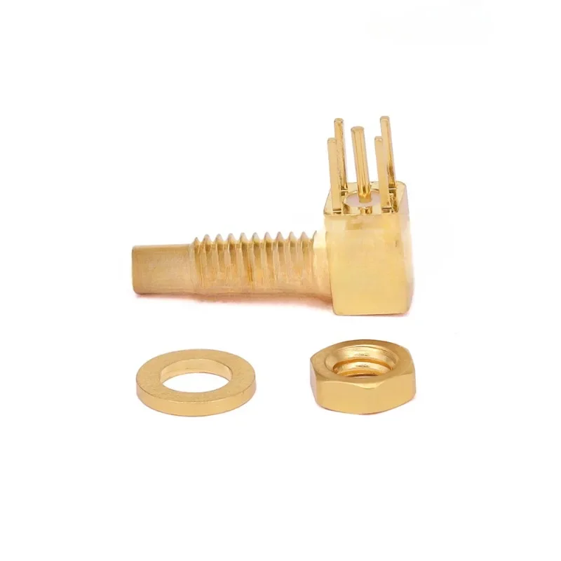 

2 pieces SSMC (Male) Termination Connector, 90 ° Right Angle Bend, DC-6GHz, SSMC-JWHD3