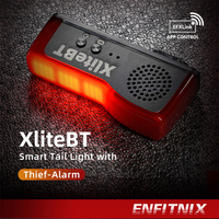 Enfitnix XliteBT Smart Tail Light With Thief Alarm Bike Rear Light USB Charge LED Night Warning Light Bluetooth Anti-thief Alarm