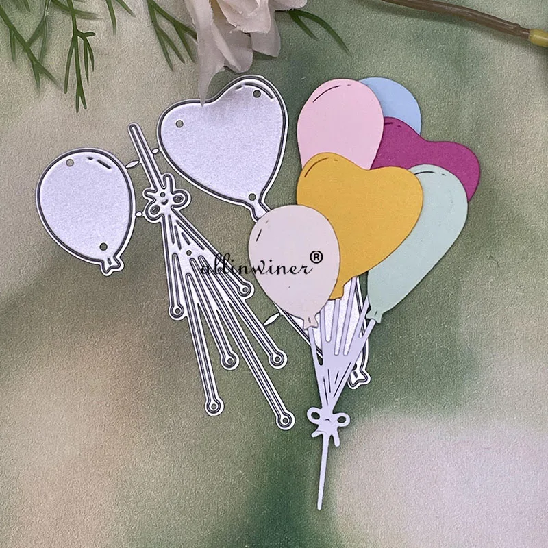 Dekoracja balonowa wykrojniki do metalu szablony dla DIY Scrapbooking dekoracyjne tłoczenie rzemieślnicze szablon do wycinania