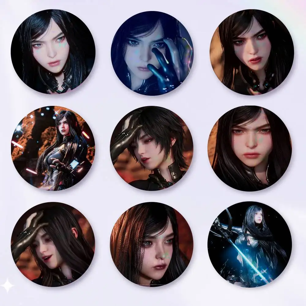 A-R-Raven S-Stellar B-Blade Anime Round Badges, Brooches, Clothing Accessories, Birthday Gifts, Anime Conventions