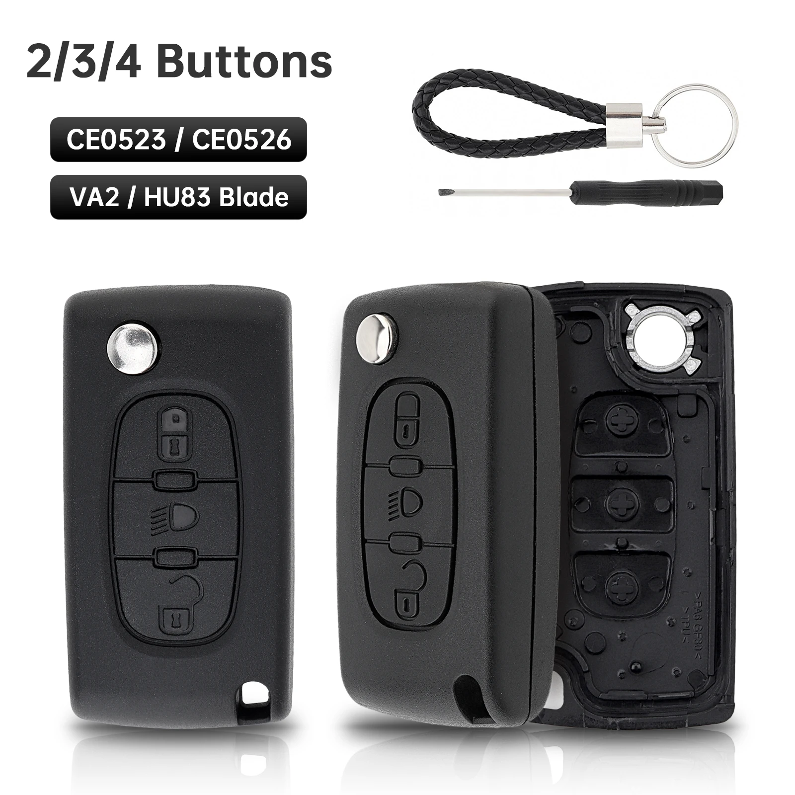 2/3/4 Buttons Car K…