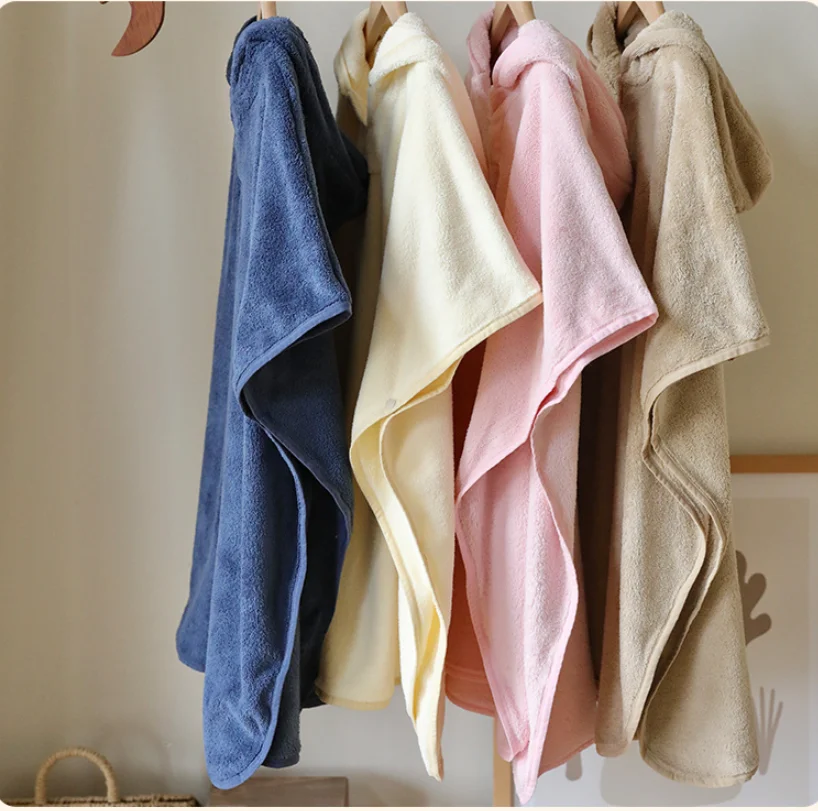 الأطفال مقنعين معطف الرأس 2025 خريف/شتاء جديد وصول الكرتون موضة المرجان الصوف ماصة الرضع منشفة استحمام رداء سريعة الجافة #5