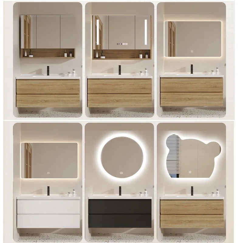 Modern Bathroom Vanities Set with Sink Mirror Cabinet Vanity for Your Bathroom Decor