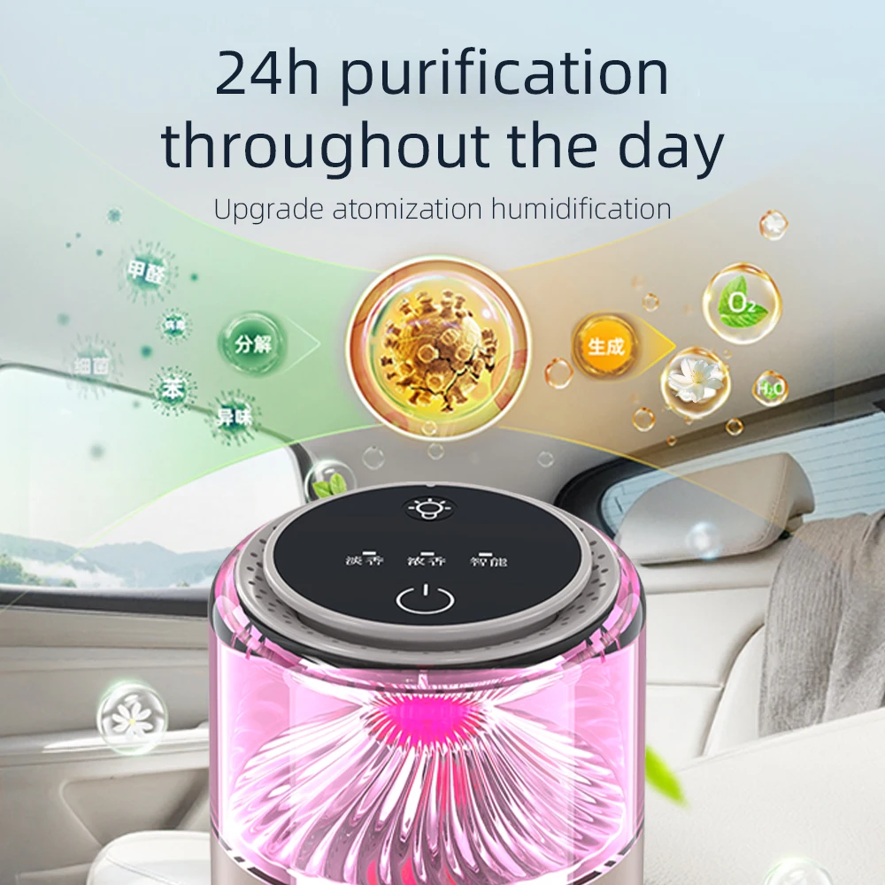 Car Air Freshener - Premium Automotive Fragrance Device With Cloud-View Atomization, Filling The Car With Fragrance