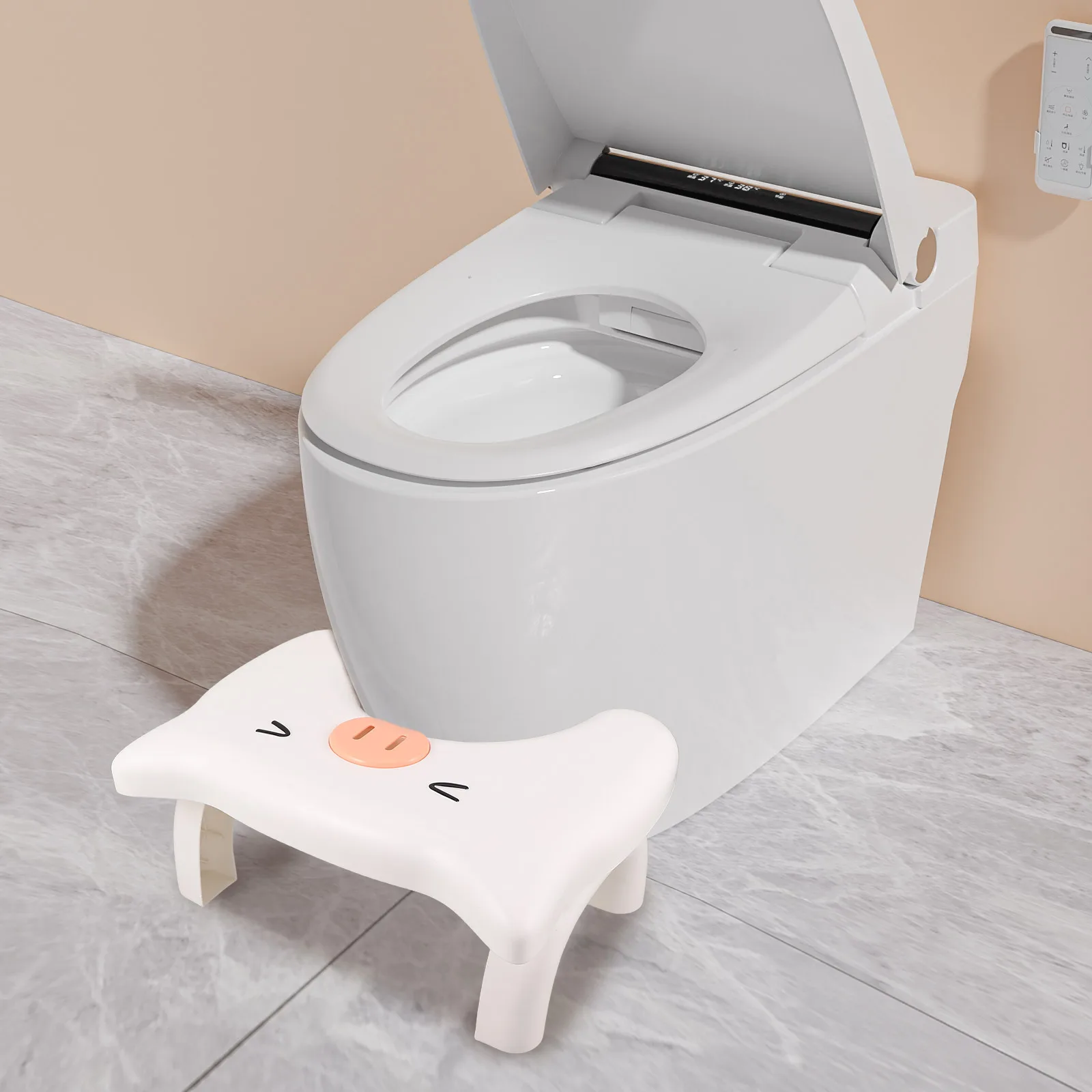 

Non-Slip Toilet Squat Stool Adults Kids Ergonomic Footrest For Bathroom Comfort Foldable Lightweight Potty Training Step Stool