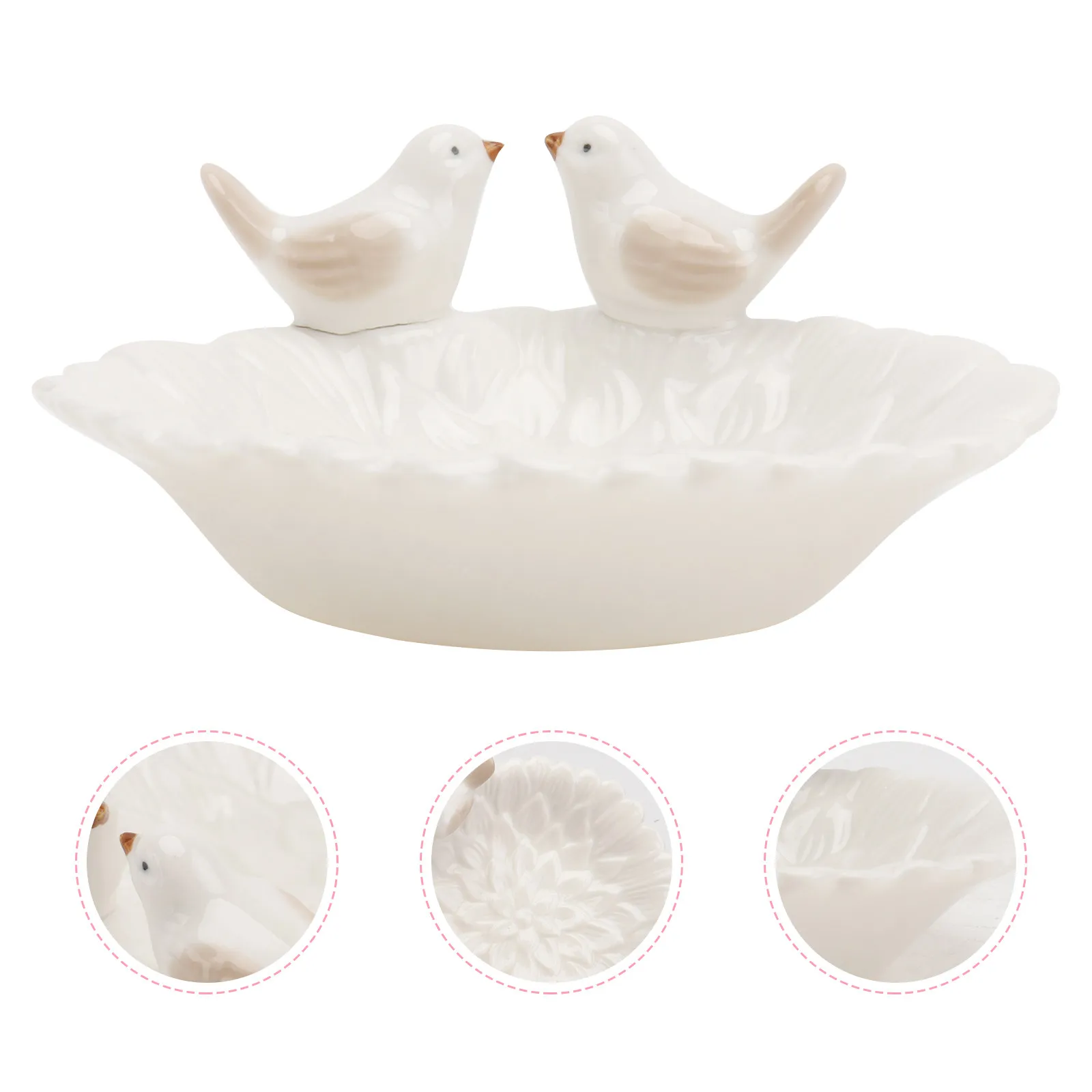 1Pcs Jewelry Storage Tray Ceramic Nordic Style Decorative Earring Plate for Home Dressing Table Jewelry Display Rack Organizing