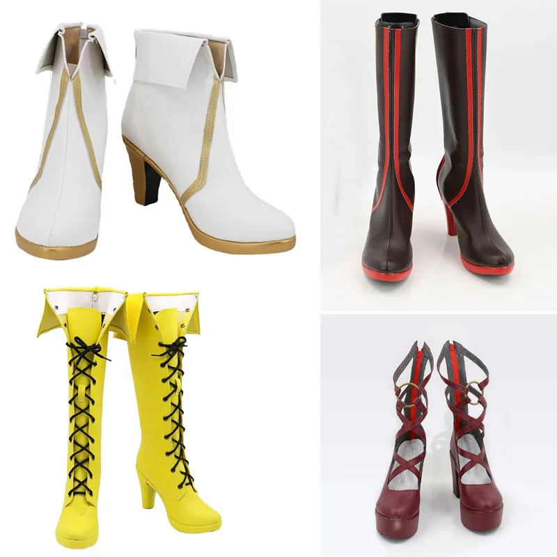 Chaussures de Cosplay Anime FGO Aesc the Rain Witch Space Ishtar Oda Nobukatsu Baobhan Sith