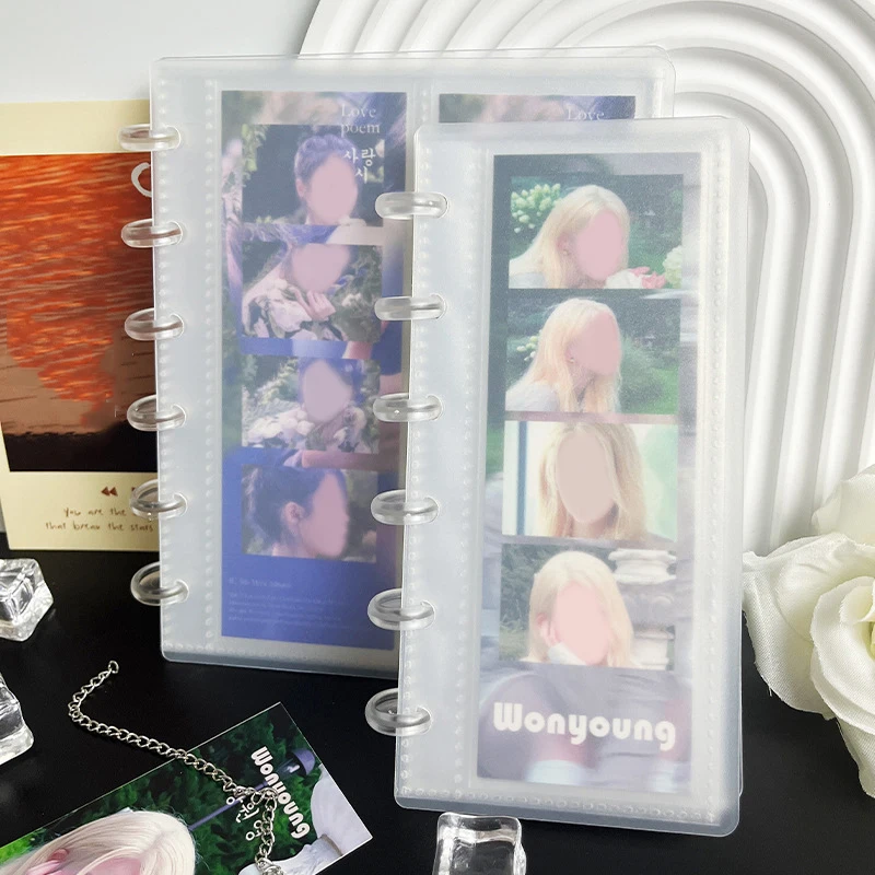 Photo Album For Idol Card Collection Binder Photocards Holder Mini Film Collect Book Life Four Cut Album Gift