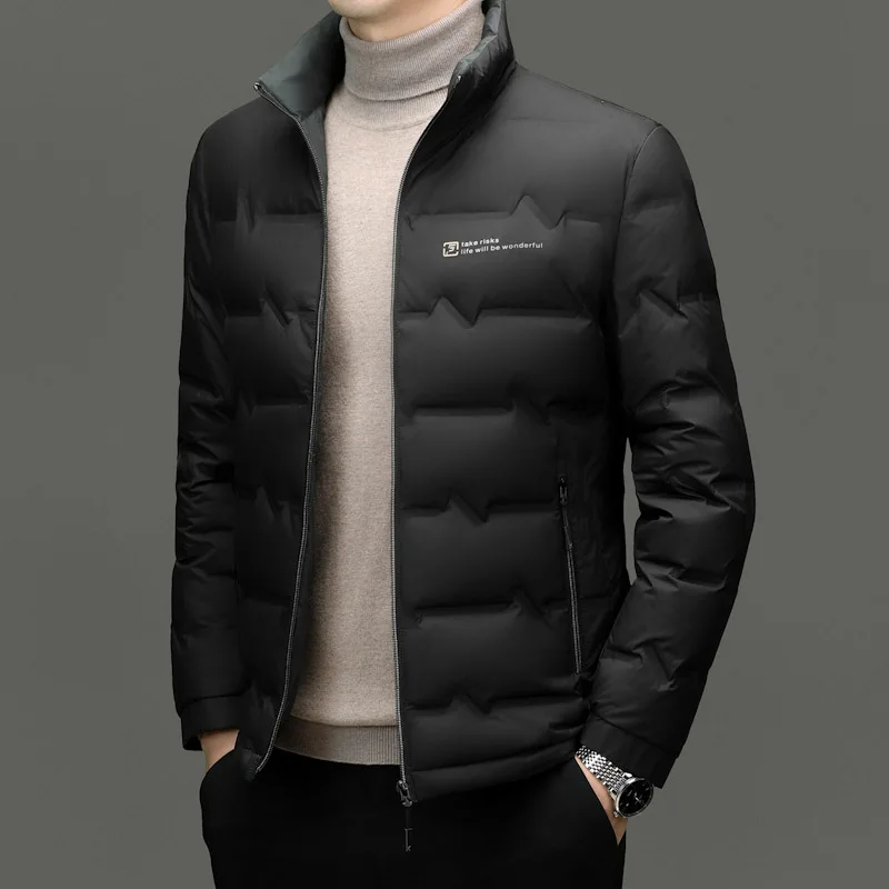 Men's Lightweight Winter Down Jacket 2024 New Style Warm Business High Quality Thick Warm Casual Jackets