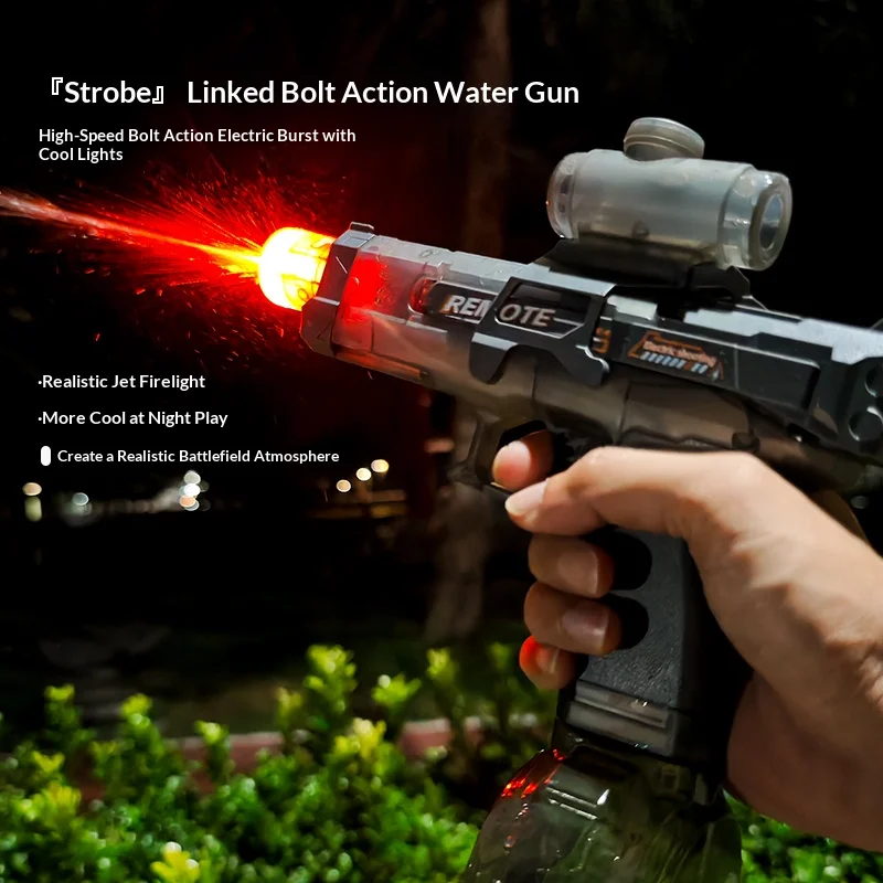 

Best-selling 3rd Generation Firelight Little Ice Mouse Water Gun, Electric, High-speed Continuous Fire, Summer Children's Outdoo
