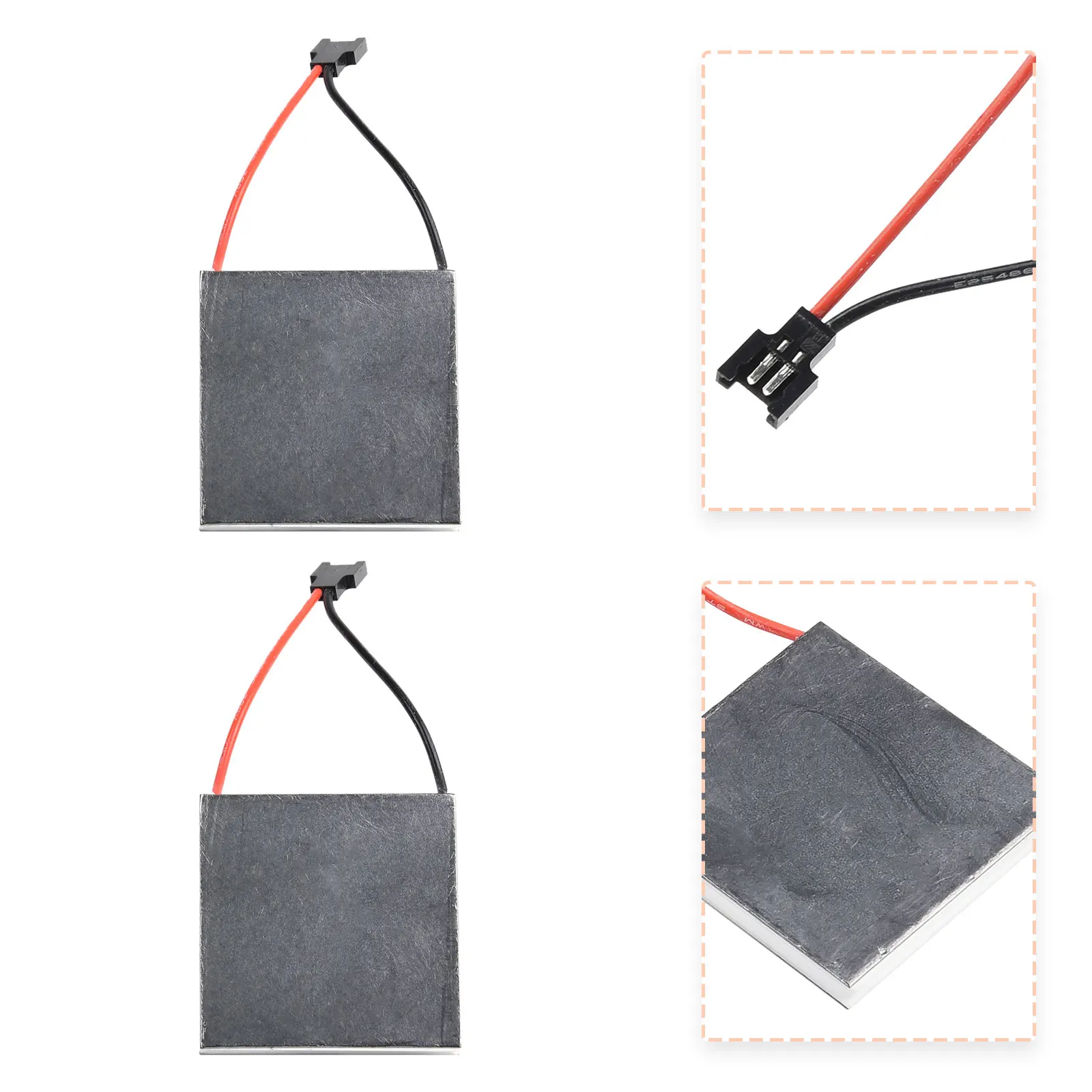 2Pcs Semiconductor Power Generation Sheet Fireplace Fans Accessories Motor Generator Sheet Stove Burner Heater Replacement