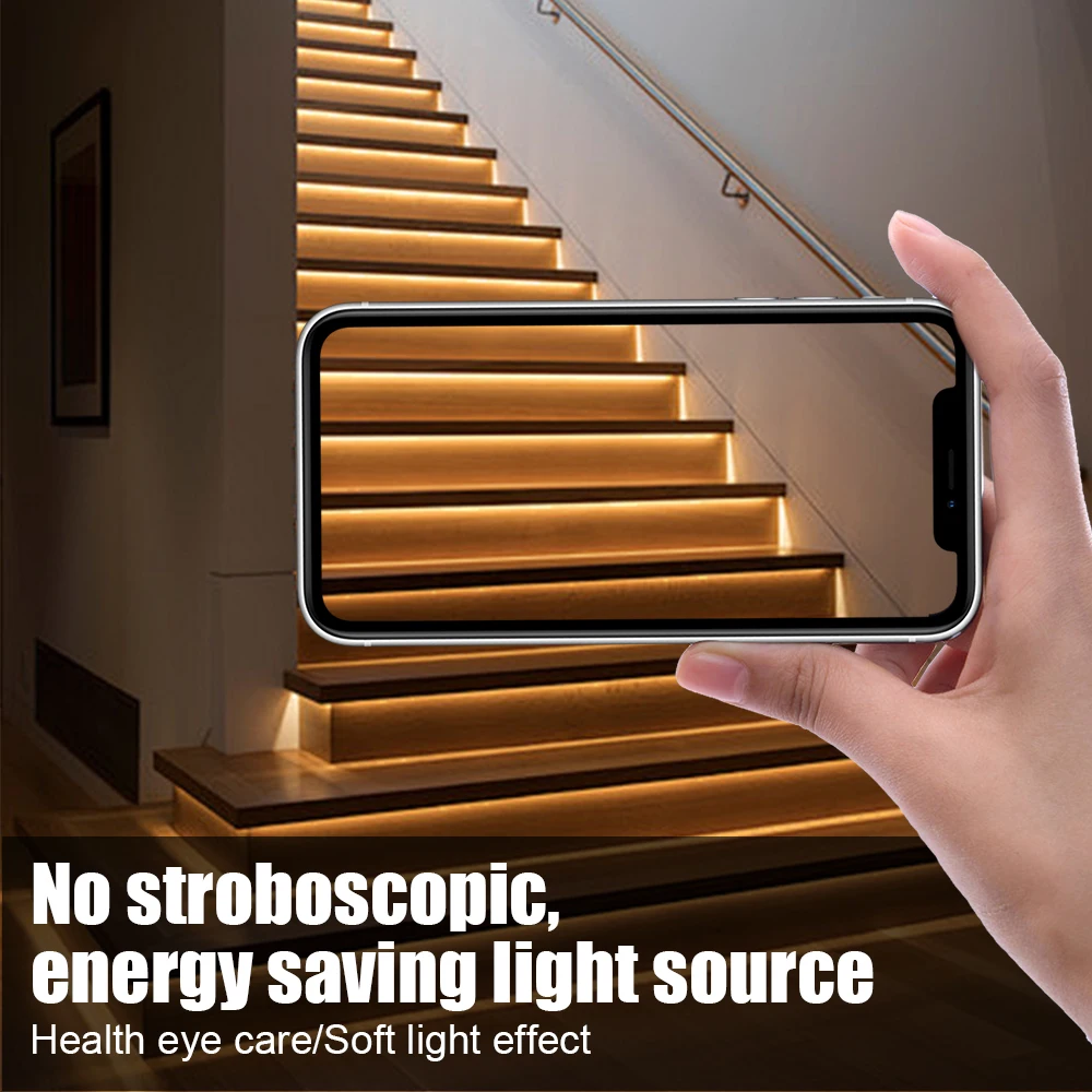 Imagem -02 - Stair Led Motion Sensor Light Controlador de Curto Circuito Escada Night Light Evitar 32 Canais dc 12v 24v