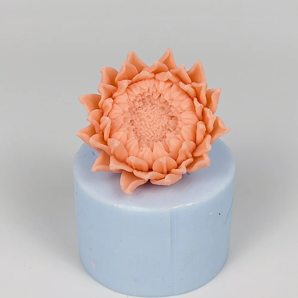 

3D Flower Sunflower Moulds Flowers Soap Molds Sun Flower Silicone Candle Mold Wedding Birthday Valentine's Day Clay Resin ﻿