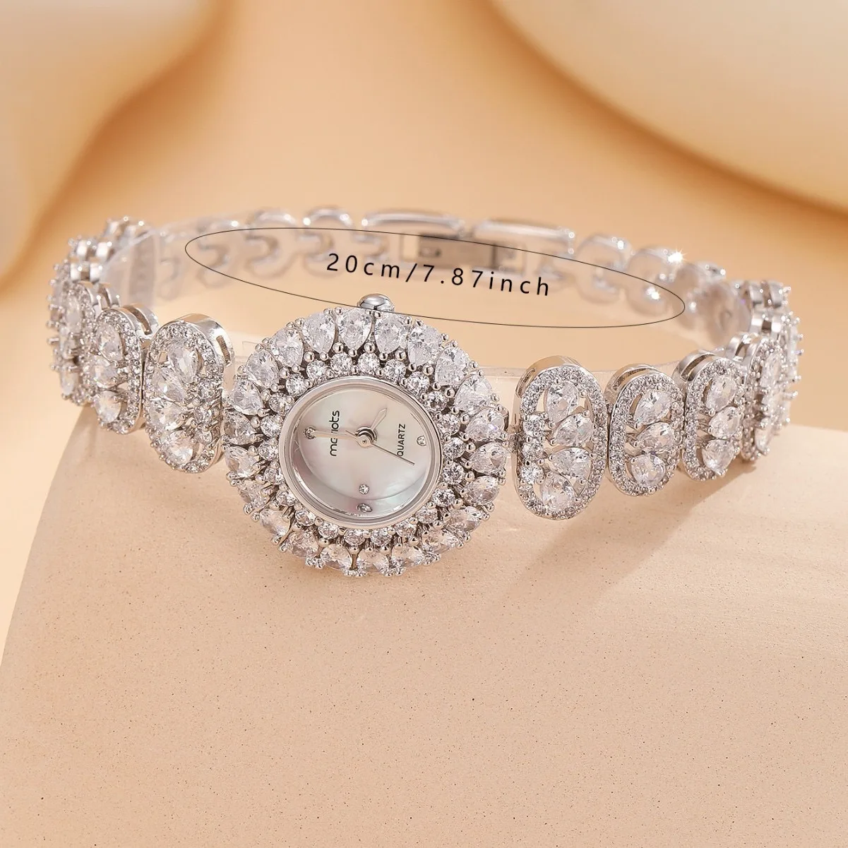 AY Luxury Women's Watches Full Zircon Crystal Elements Bangle Bracelet Watch For Lady's Wedding Party Fashion Jewelry Accessory