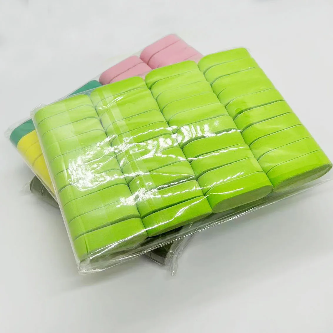 40 Pcs/Lot random colour Mini Nail Buffer Block Disposable Nail File Hotel Nail File EVA Nail File