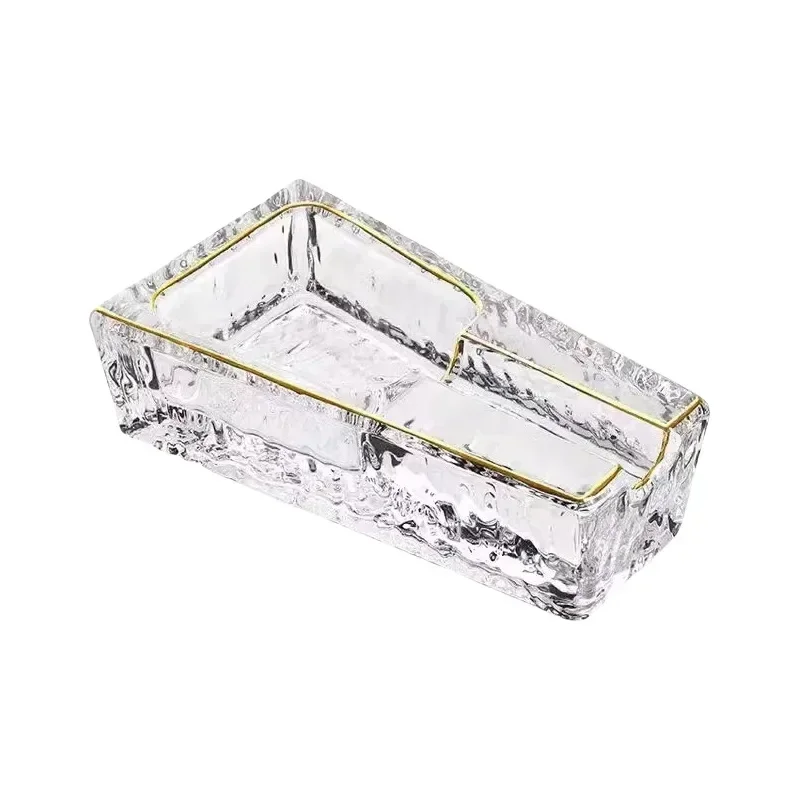 Cigar Ashtray High-end Ashtray Crystal Glass Cigar Cigarette Home Living Room Creative Light Luxury Luxury Decoration