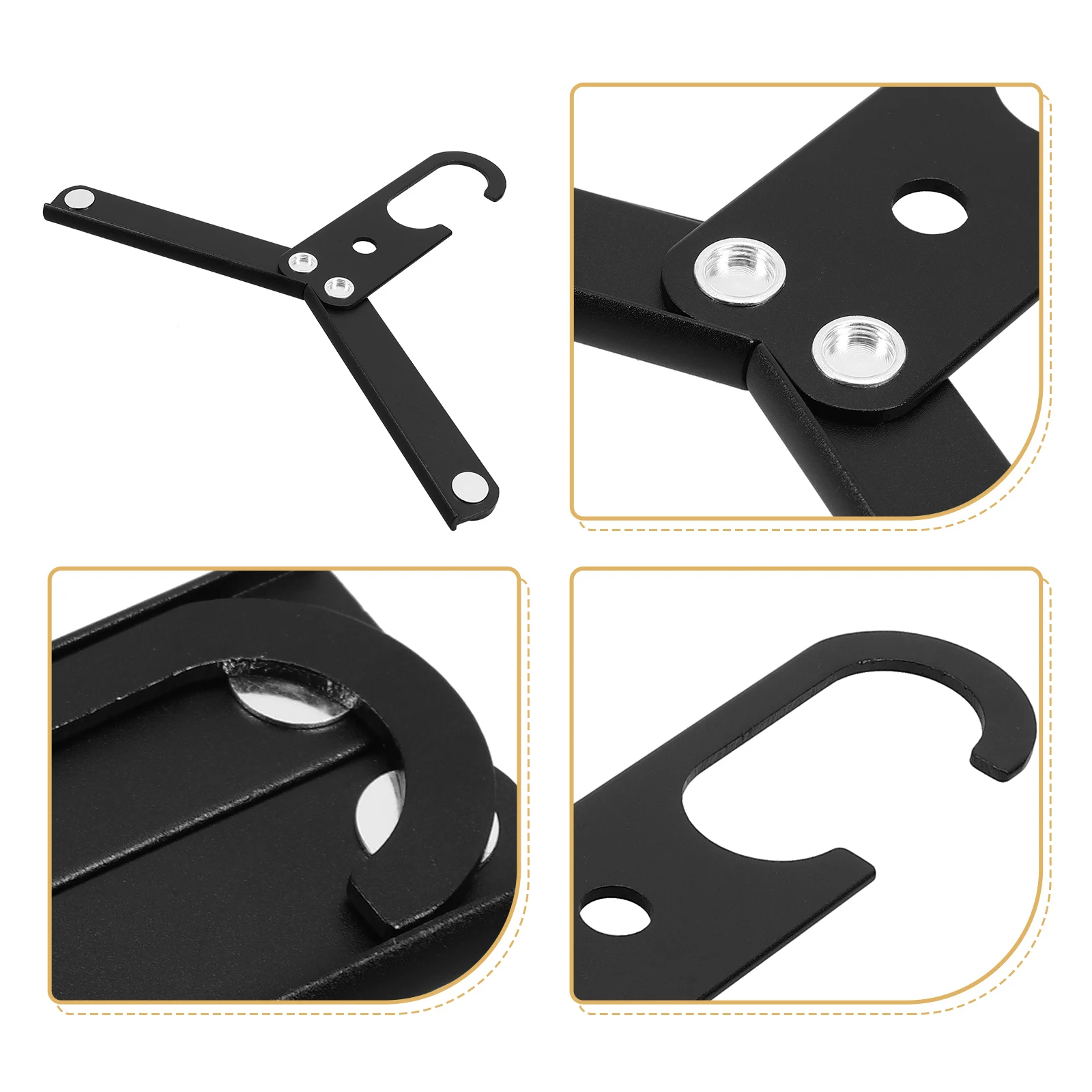 

3pcs Metal Foldable Hangers Space Saving Clothes Hanger Portable Pants Shirt Organizer For Closet Travel Storage Rack