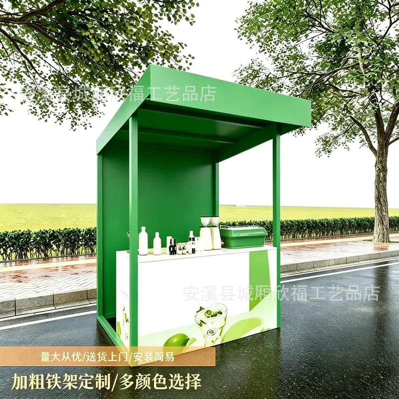 For Outdoor Commercial Market Stall Night Market Booth Display Stand Folding Sales Display Shed Portable Vendor Kiosk