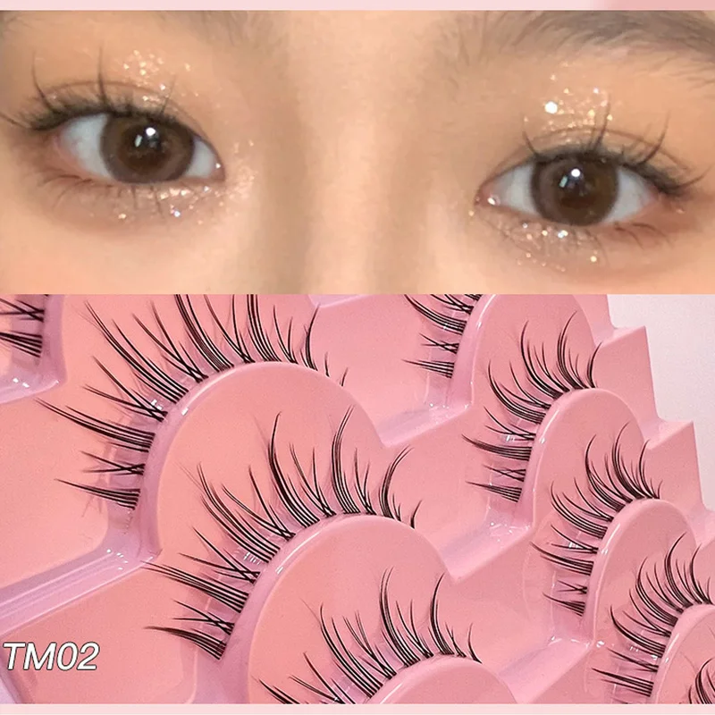 NEW 10Pairs/Pack Real 3D Mink Fake Eyelashes False Eyelashes Mink Lashes Soft Natural Eyelash Extension Lashes Makeup Cilios