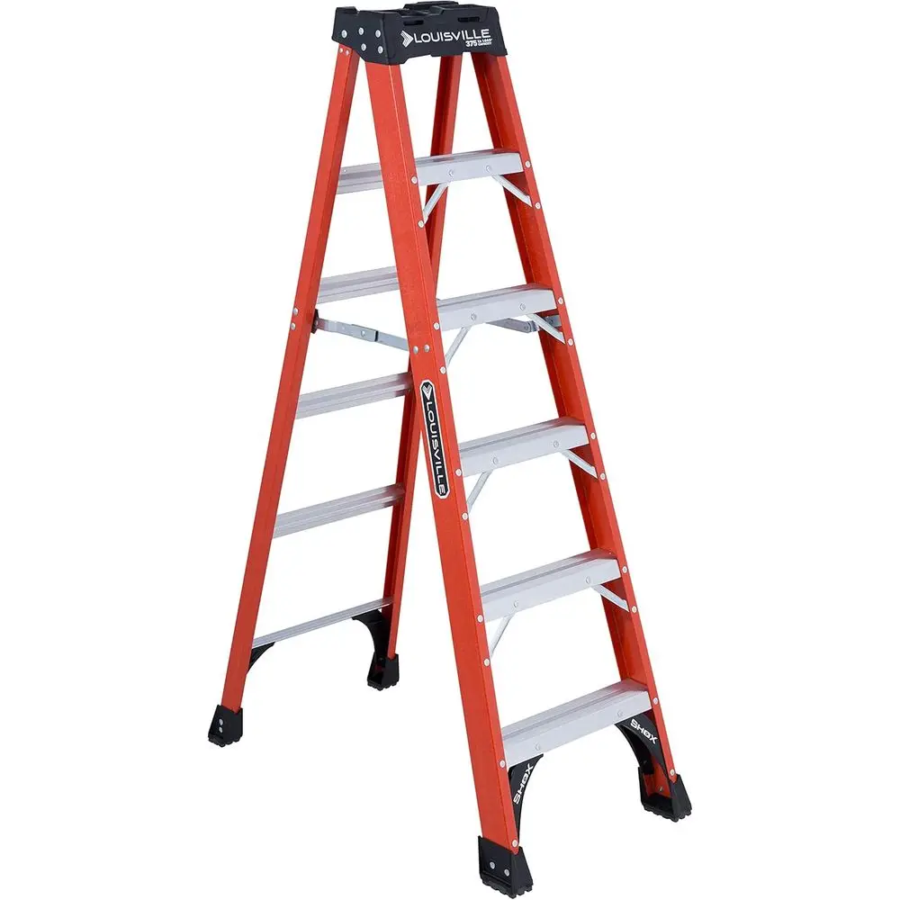 

6-oot iberglass Step Ladder, 375-Pound Load acity, Type IAA, S1406HD