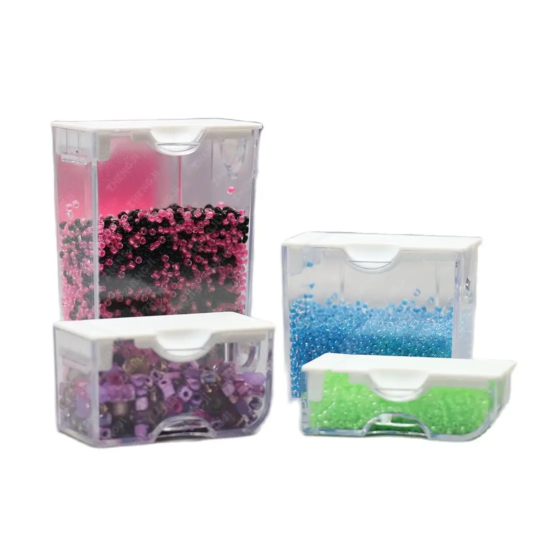 10/30/60/90/120/150 Transparent Container Diamond Painting Tool Accessories Jewelry Embroidery Elizabeth Ward Bead Storage Box