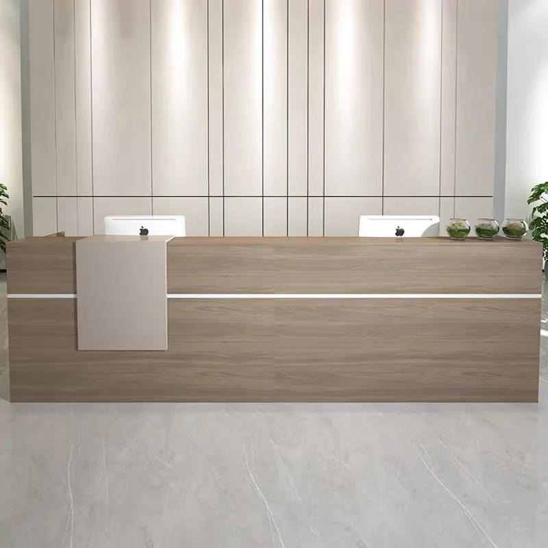 تخزين تخزين مكتب الاستقبال ديكورات الجمال الحديث مكتب الاستقبال مكافحة الأثاث التجاري الفاخر الجمالي