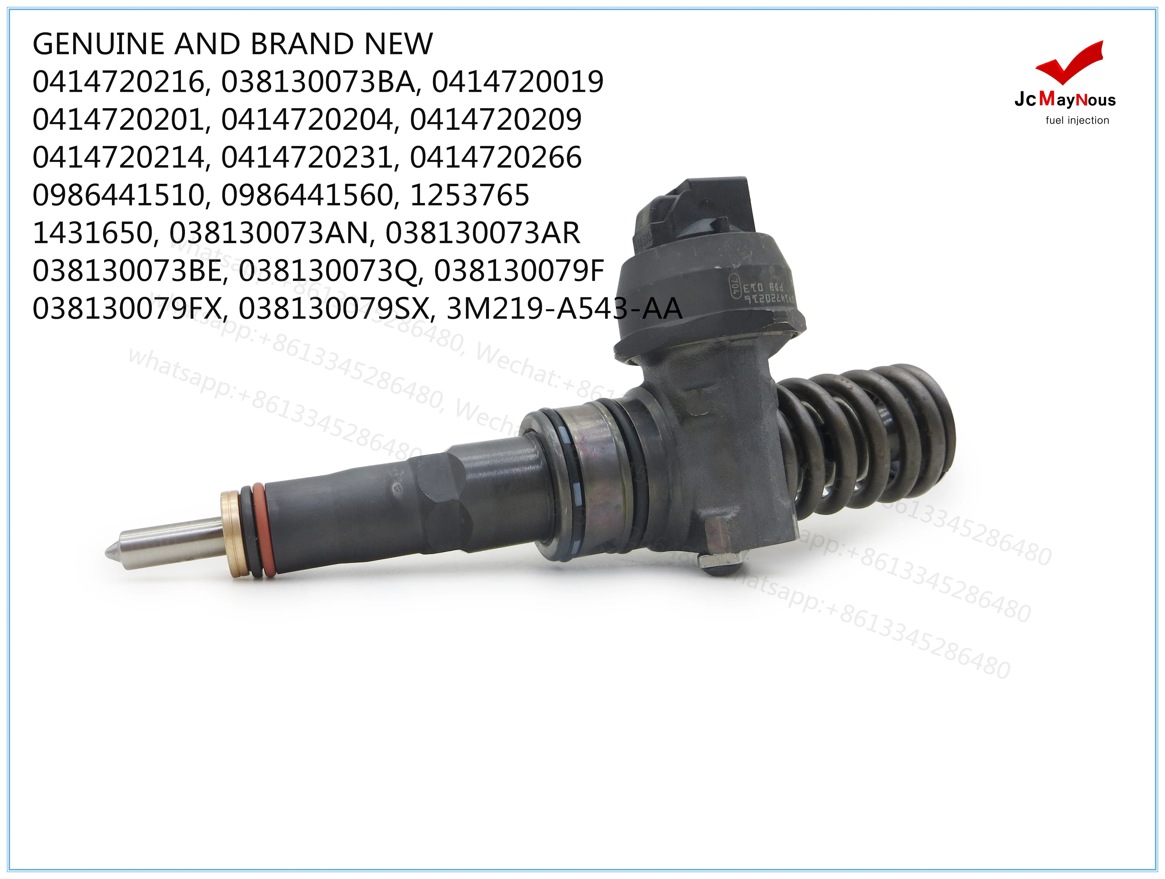 GENUINE AND BRAND NEW DIESEL FUEL UNIT INJECTOR 0414720216, 038130073BA, 0414720019, 0414720201, 0414720204,   0414720209